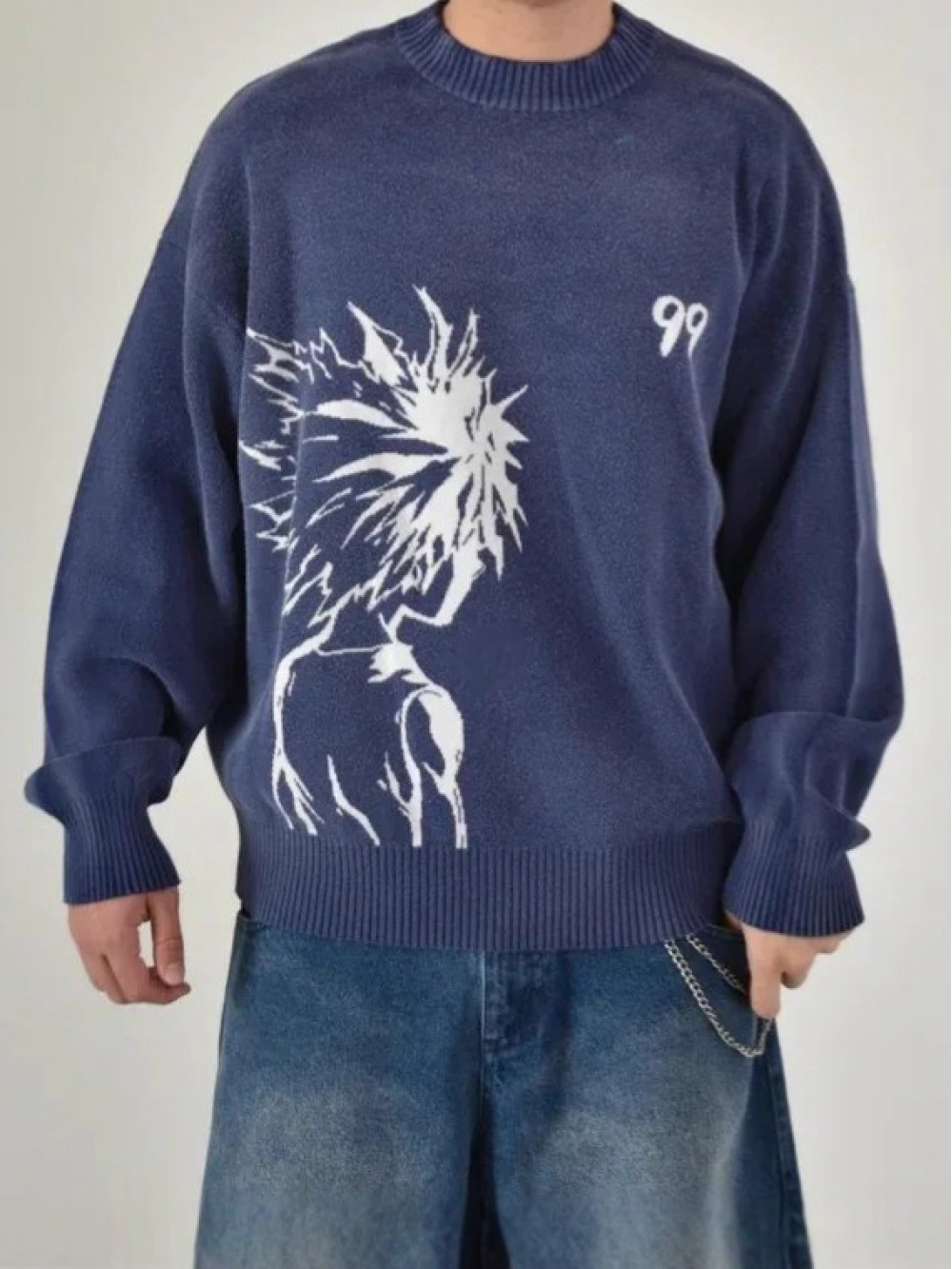 Embroidery Thread Yarn - Anime Jacquard Graphic Sweater 2025 New