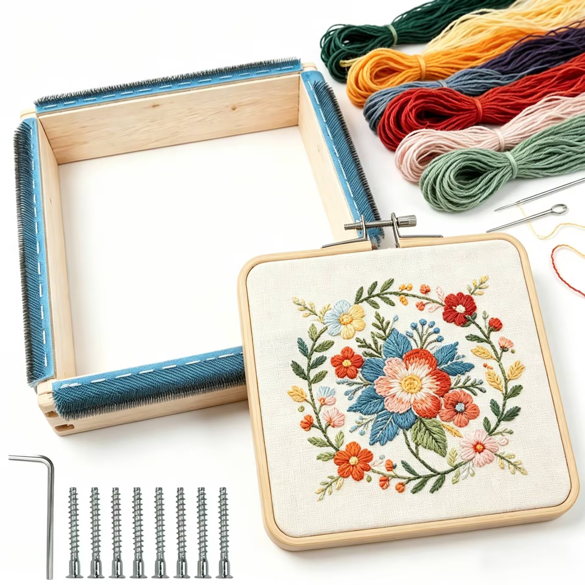 Punch Needle Handle - Punch Needle Frame Square Embroidery Hoop