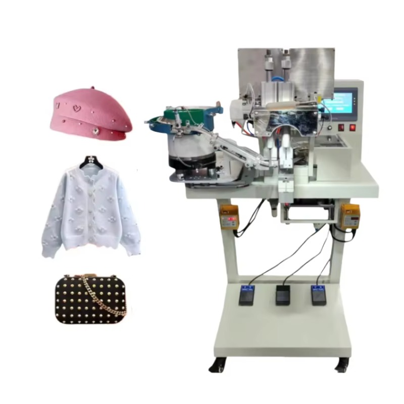 Embroidery Machines - Automatic Double Head Pearl Fixing Machine
