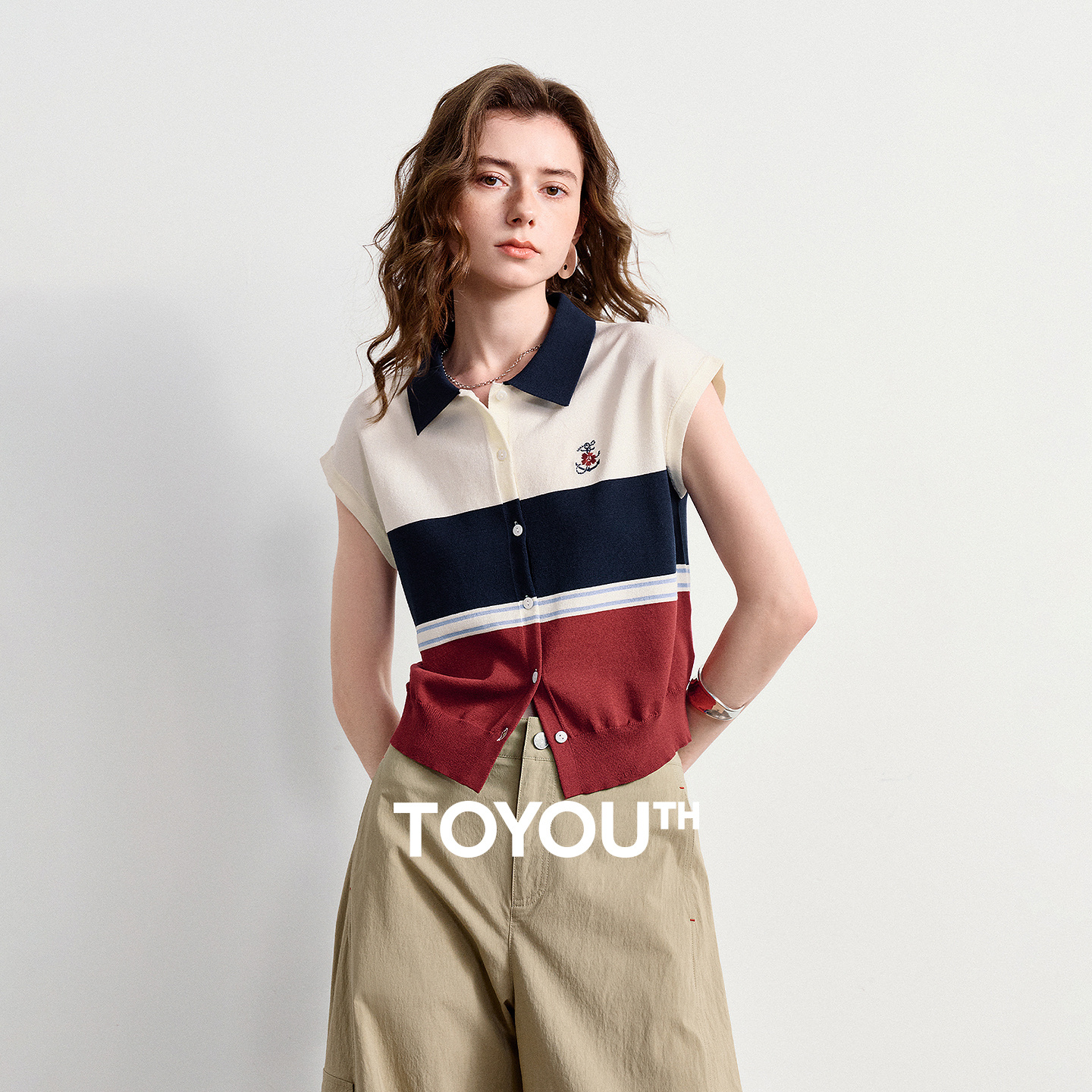 Embroidery Thread Yarn - TOYOUTH Women Ice Silk Knit Polo