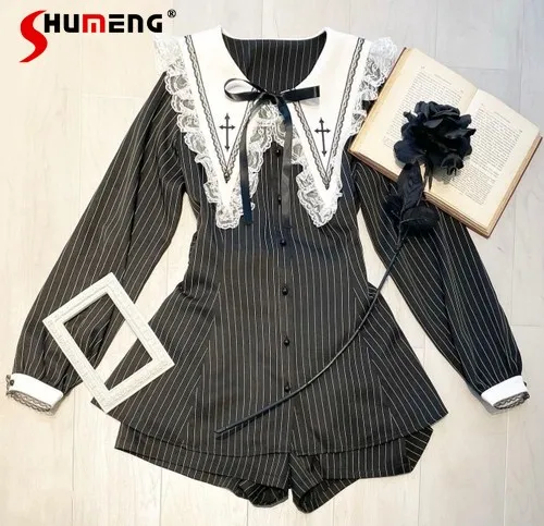Embroidery Uniforms - Embroidered Black Suit Mass-Produced Japanese Rojita