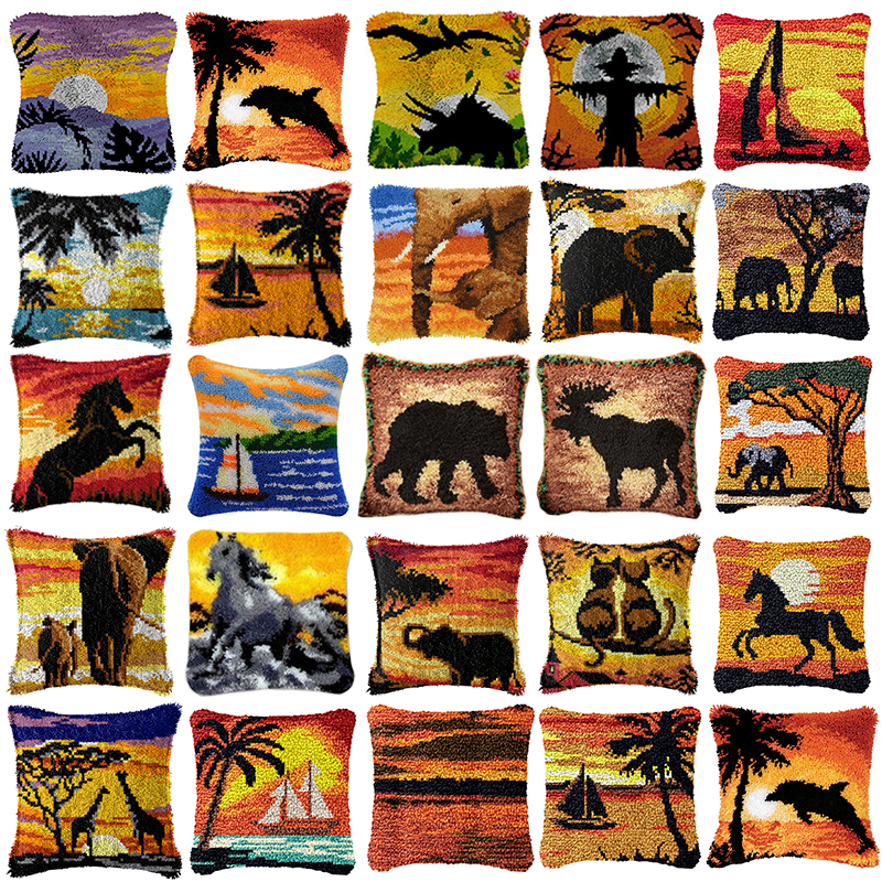 Embroidery Horse - Elephant Horse Animal Latch Hook Kits