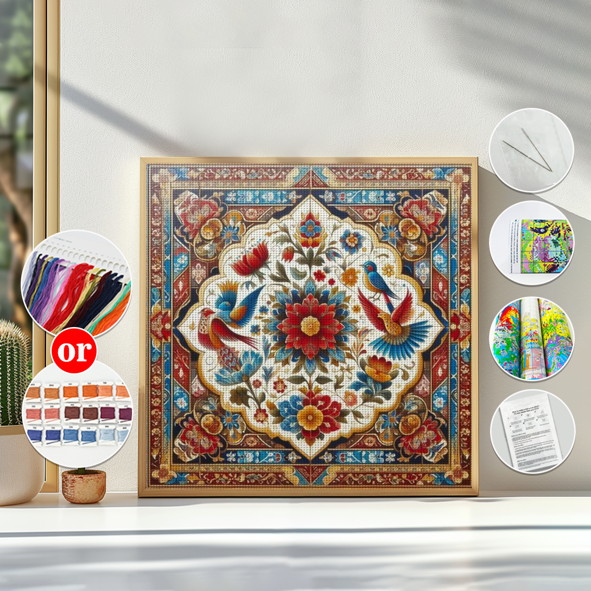 1PC 30X30cm/11.8X11.8inch, Chr – Embroidery Xmas recenzja i cena
