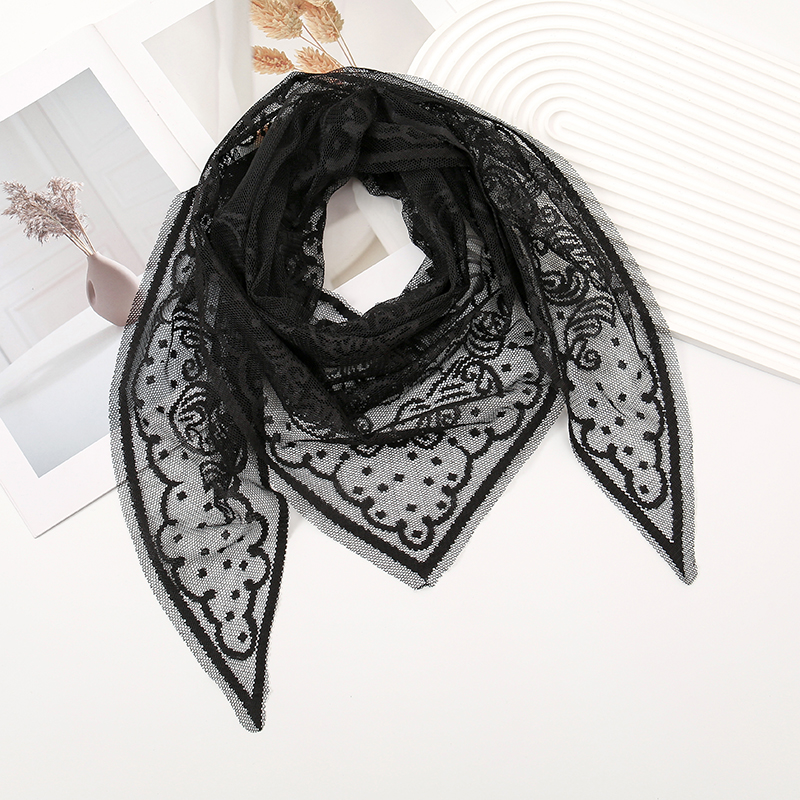 Women Lace Triangle Scarf for  – Embroidery Veil recenzja i cena