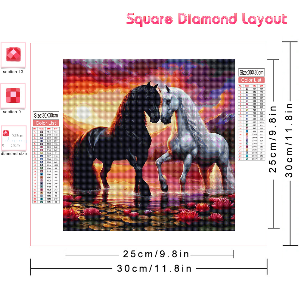 Huacan Full Diamond Painting A – Embroidery Horse recenzja i cena
