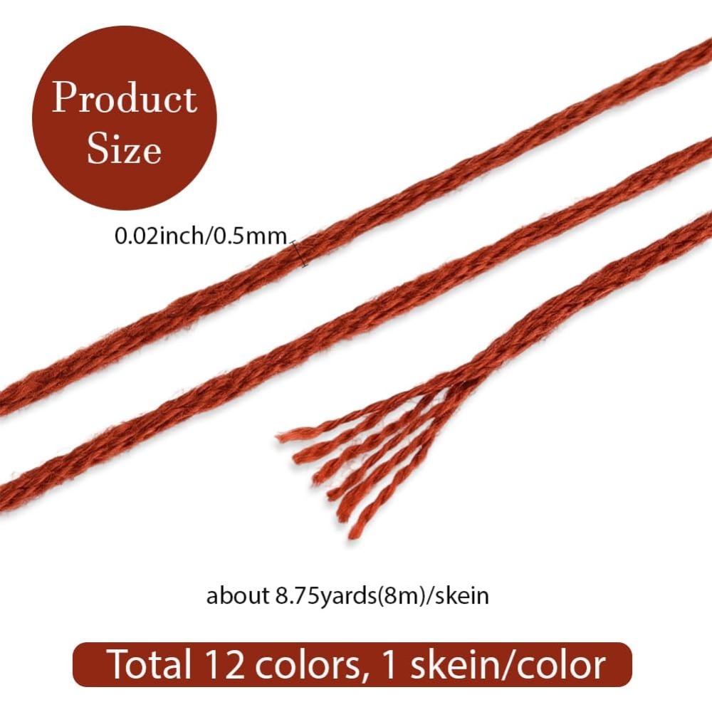 12 Skeins 6 Strands Hand Varie – Embroidery Thread Yarn recenzja i cena