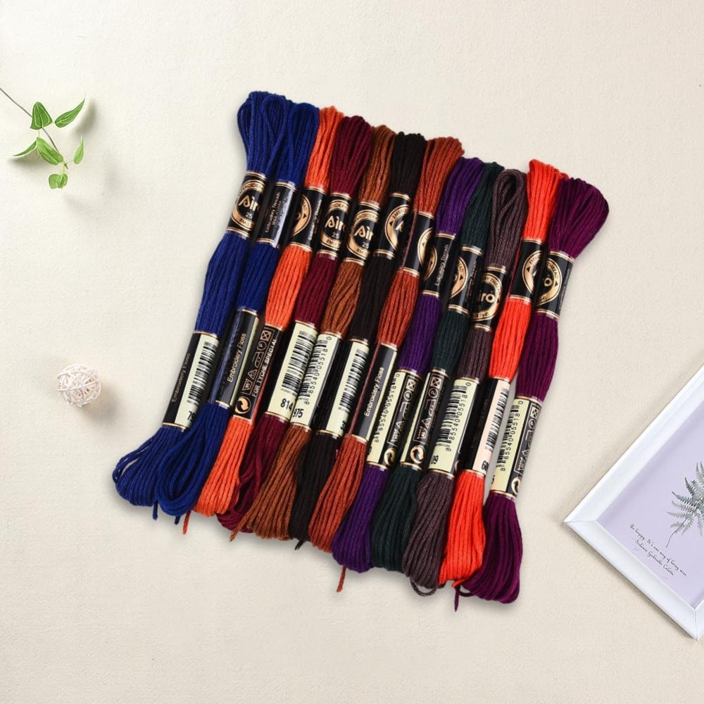12 Skeins 6 Strands Hand Varie – Embroidery Thread Yarn recenzja i cena