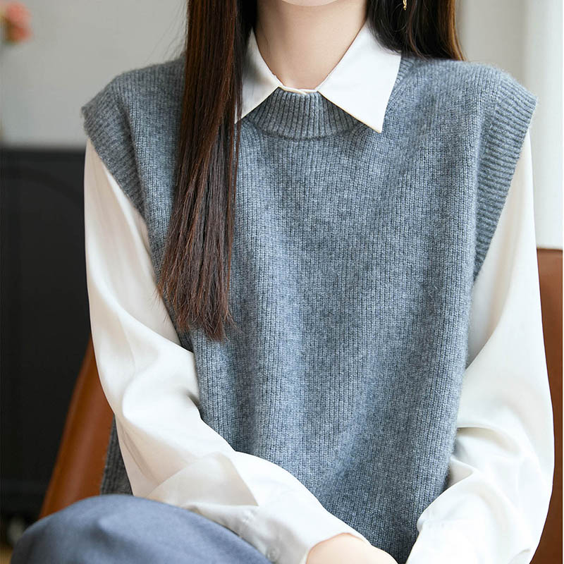 New Pullover Vest 100% Merino  – Embroidery Thread Yarn recenzja i cena