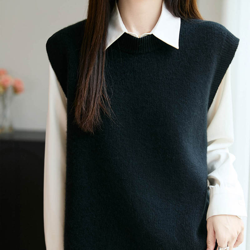 New Pullover Vest 100% Merino  – Embroidery Thread Yarn recenzja i cena