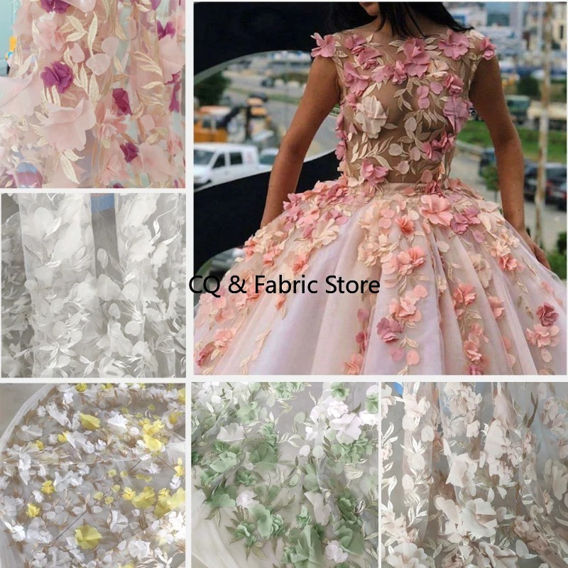 3D Colorful Chiffon Flower Mes – Embroidery Design 3D recenzja i cena