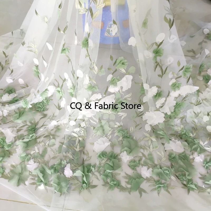 3D Colorful Chiffon Flower Mes – Embroidery Design 3D recenzja i cena