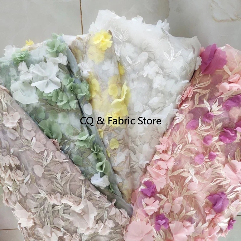 3D Colorful Chiffon Flower Mes – Embroidery Design 3D recenzja i cena