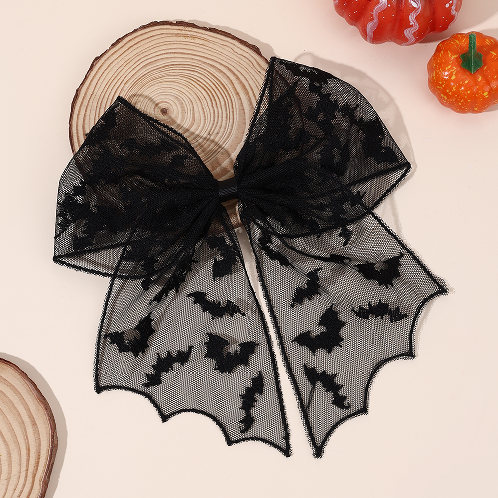 Halloween Bat Bow Hair Clips B – Embroidery Veil recenzja i cena