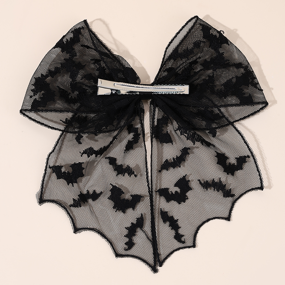 Halloween Bat Bow Hair Clips B – Embroidery Veil recenzja i cena