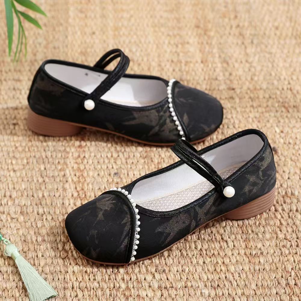Chinese Style Women Low Heel C – Embroidery Horse recenzja i cena