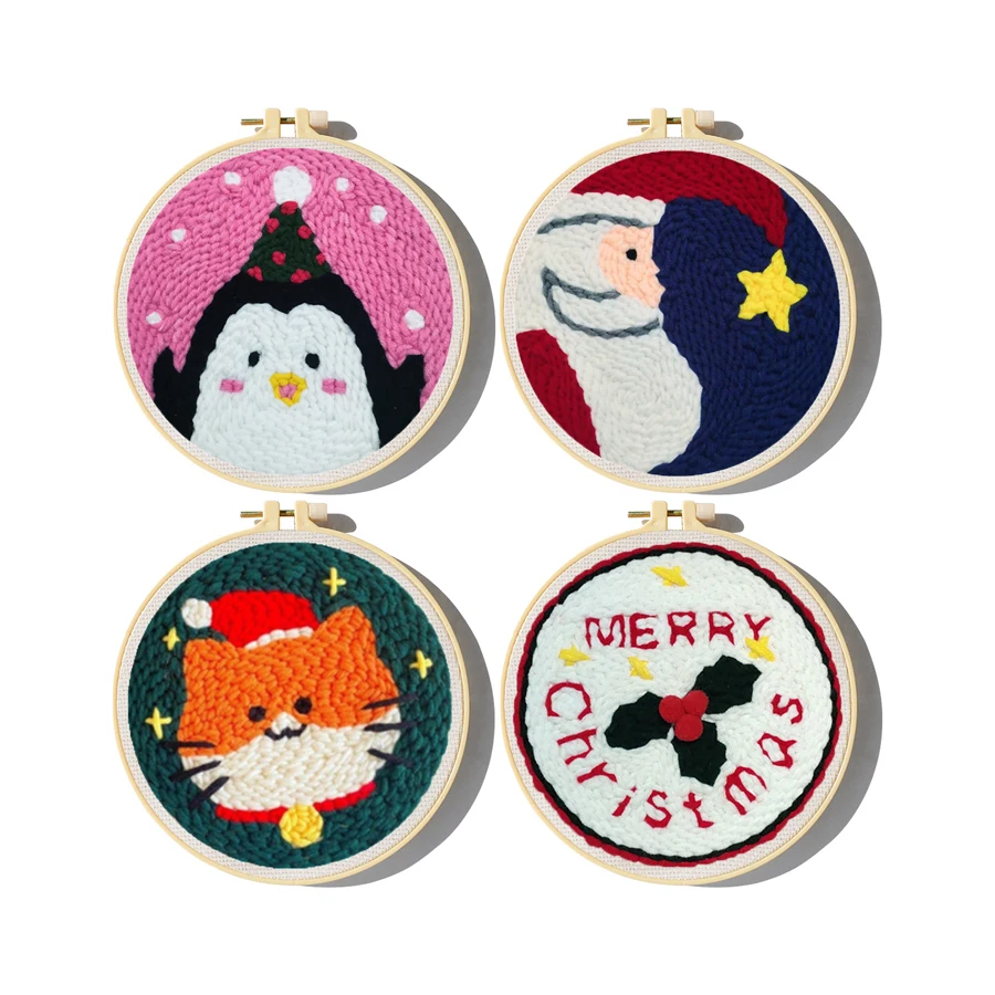 Xmas Punch Needle Embroidery K – Embroidery Xmas Kits recenzja i cena