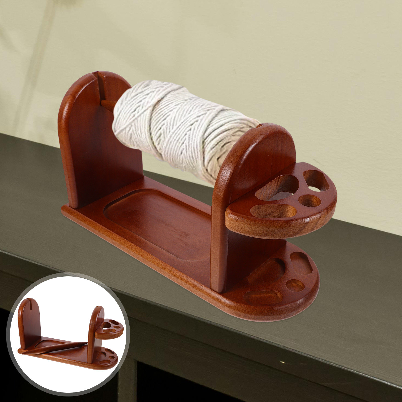 Sturdy Wooden Yarn Holder for  – Embroidery Thread Yarn recenzja i cena