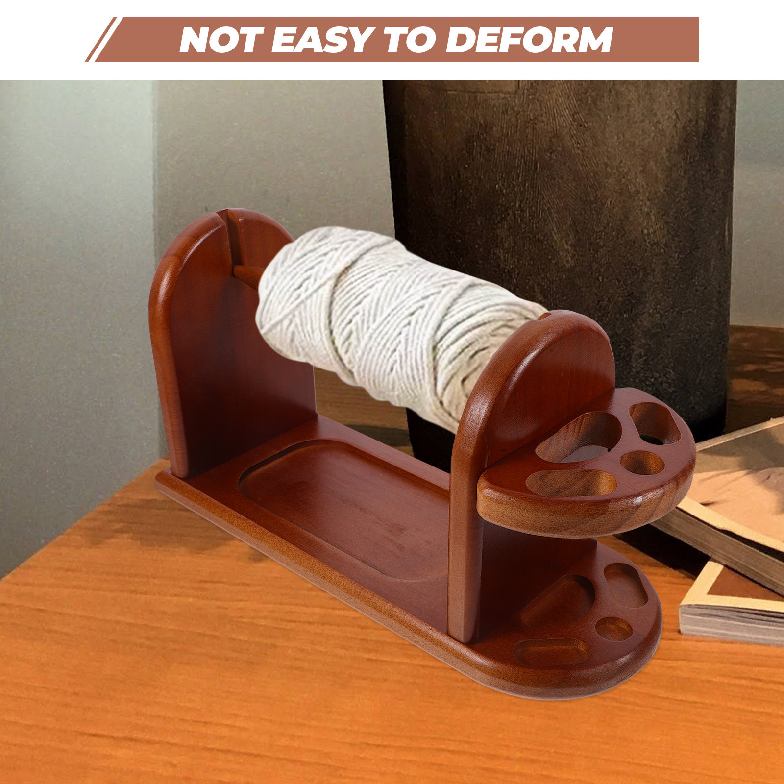 Sturdy Wooden Yarn Holder for  – Embroidery Thread Yarn recenzja i cena