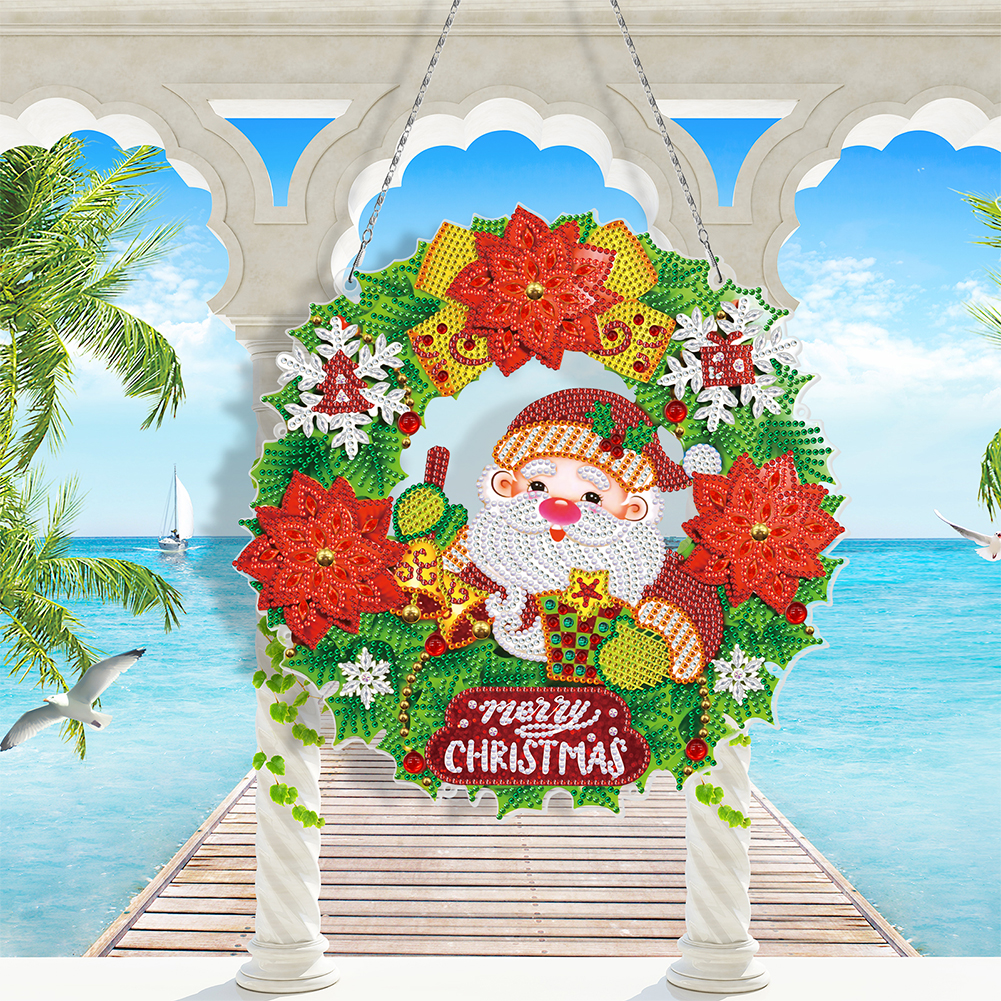Christmas Wreath with LED Ligh – Embroidery Xmas recenzja i cena
