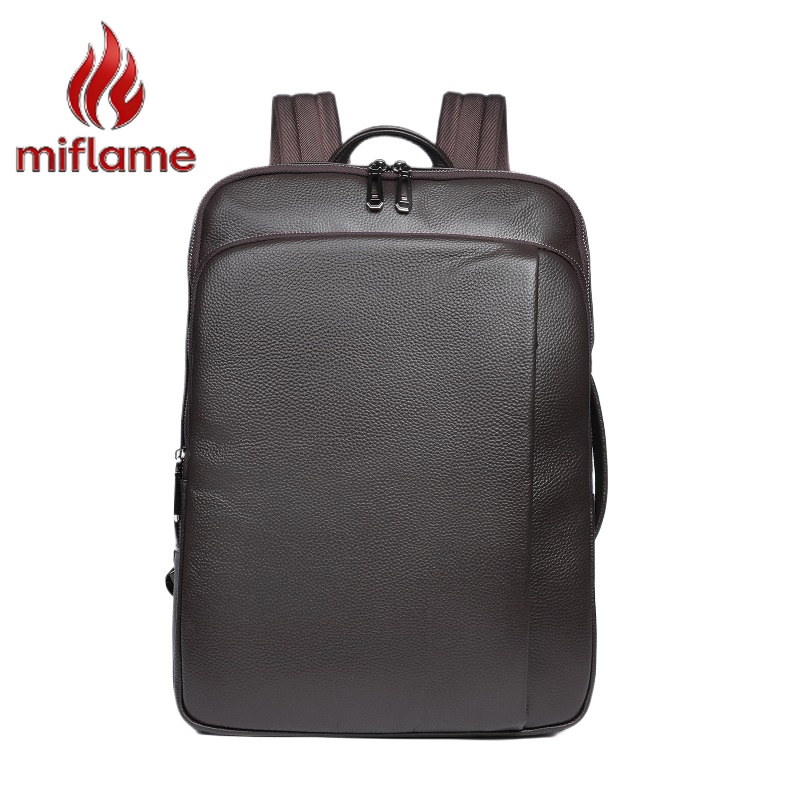 Men's Top Grain Leather Backpa – Embroidery Computer recenzja i cena