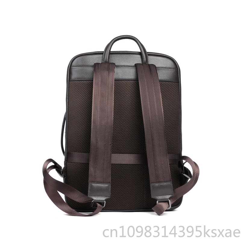 Men's Top Grain Leather Backpa – Embroidery Computer recenzja i cena