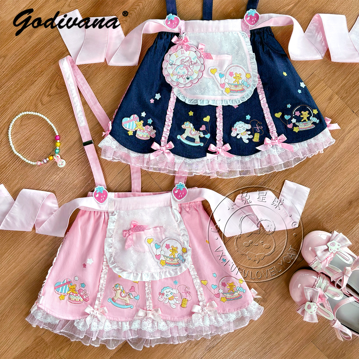 Lolita Daughters Clothes Cute  – Embroidery Uniforms recenzja i cena