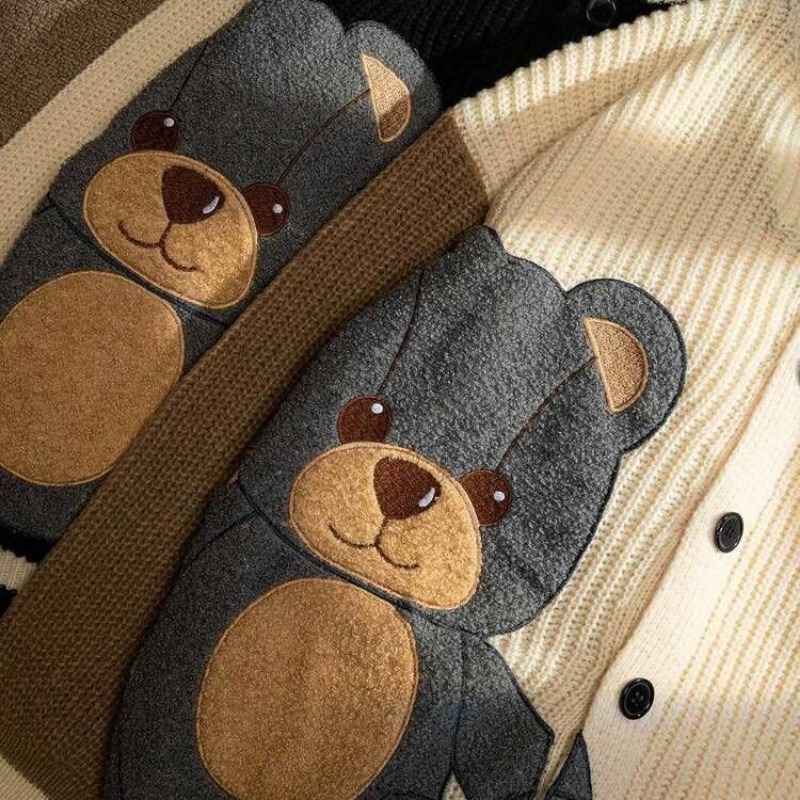 Womens Cute Bear Graphic Embro – Embroidery Thread Yarn recenzja i cena