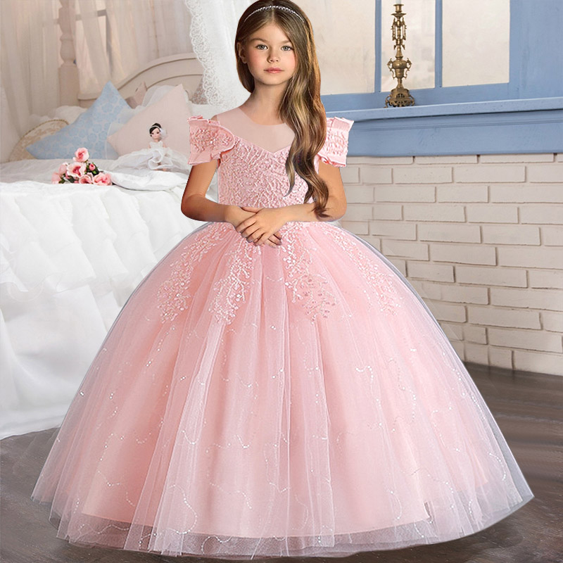Flower Girl Dress Wedding Kids – Embroidery Jersey recenzja i cena