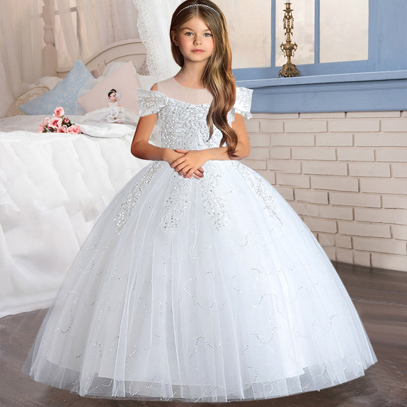 Flower Girl Dress Wedding Kids – Embroidery Jersey recenzja i cena