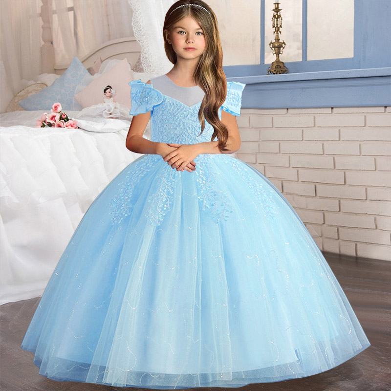 Flower Girl Dress Wedding Kids – Embroidery Jersey recenzja i cena