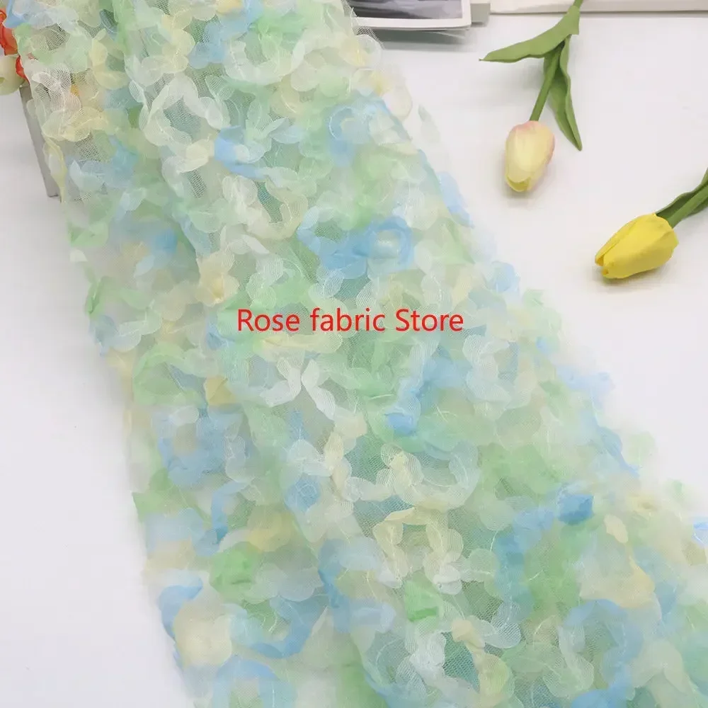 Gradient chiffon rose crochet  – Embroidery Veil recenzja i cena