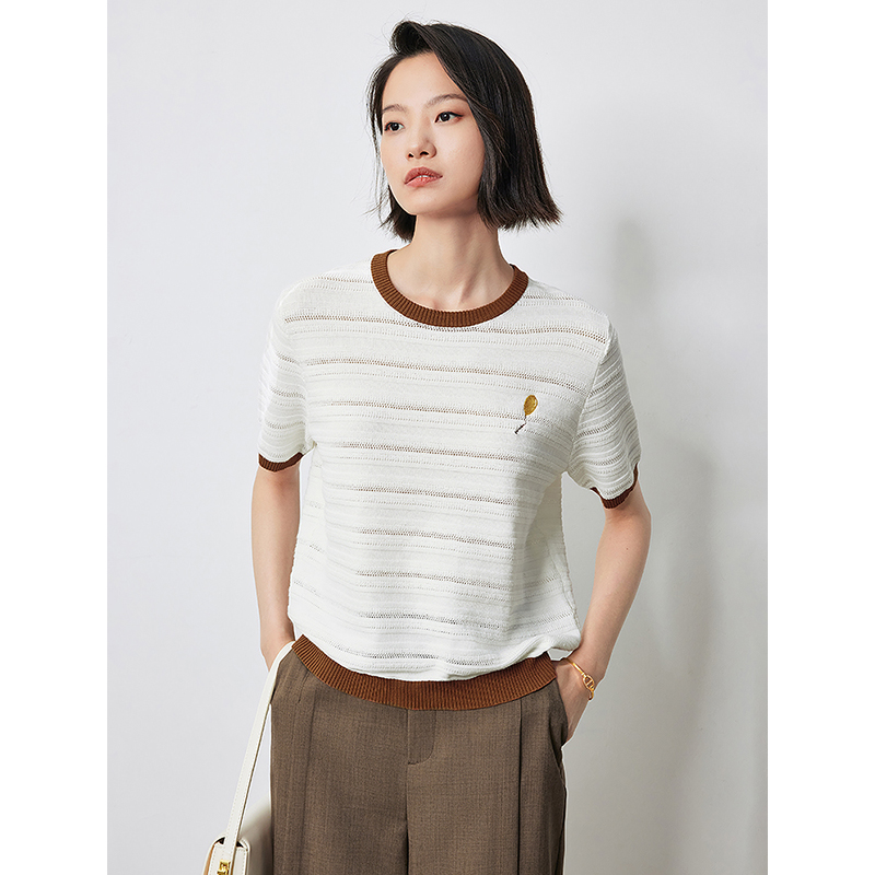 TOYOUTH Women Knitwear 2024 Su – Embroidery Thread Yarn recenzja i cena