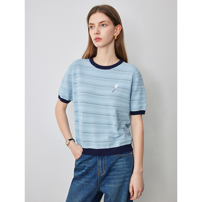 TOYOUTH Women Knitwear 2024 Su – Embroidery Thread Yarn recenzja i cena