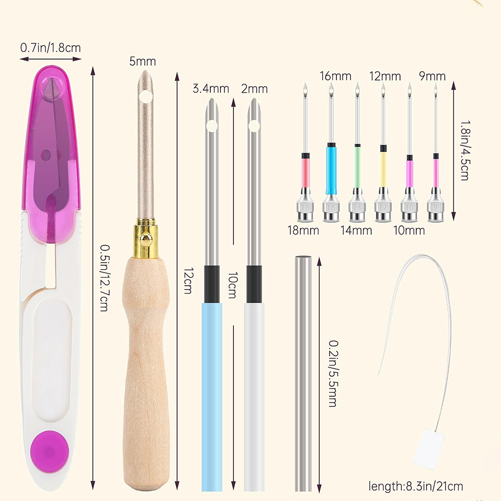 13Pcs Punch Needle Kit Adjusta – Punch Needle Handle recenzja i cena