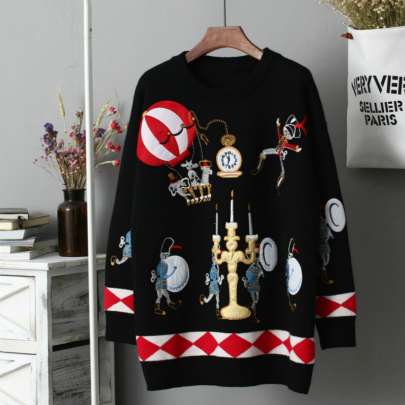 Winter Runway Sweater Women Lu – Embroidery Thread Yarn recenzja i cena