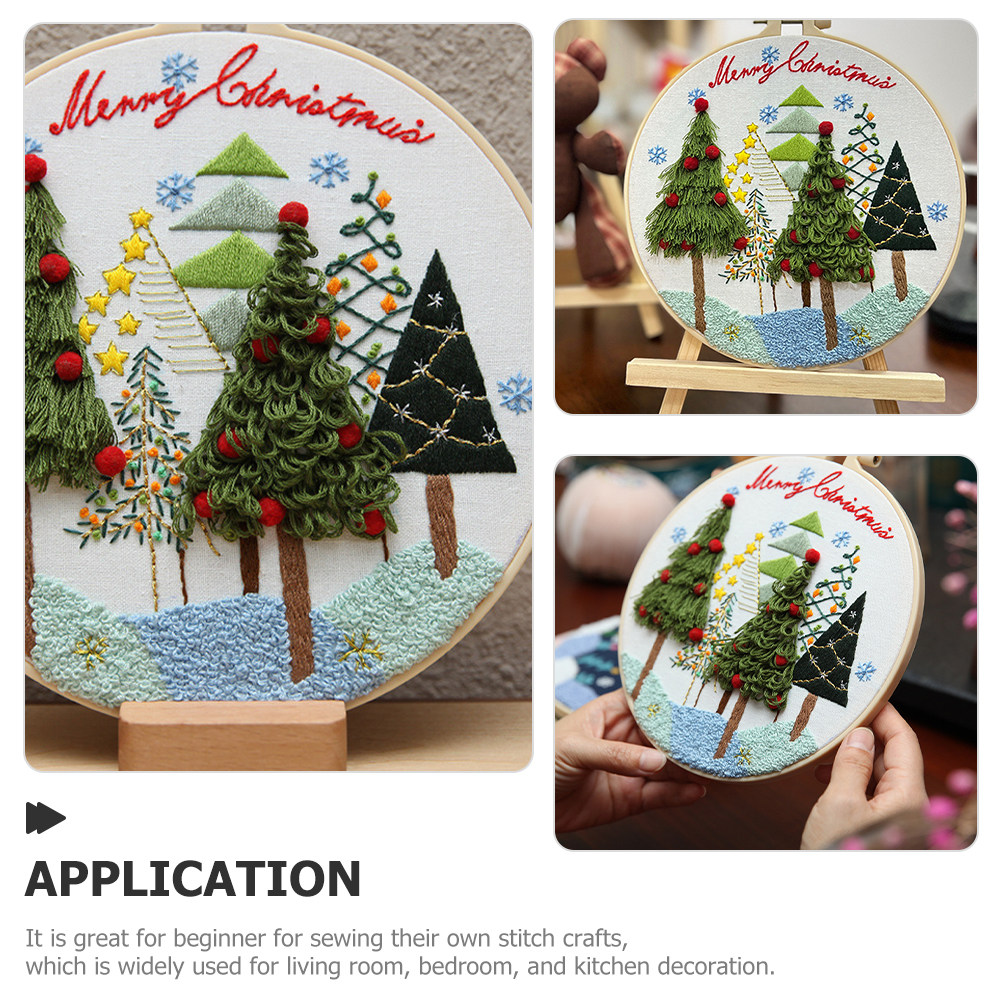 Christmas Embroidery Kit 20cm  – Embroidery Xmas Kits recenzja i cena