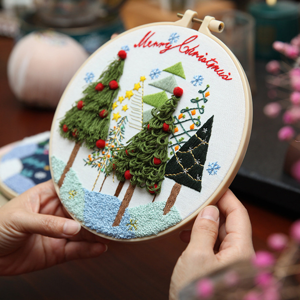 Christmas Embroidery Kit 20cm  – Embroidery Xmas Kits recenzja i cena