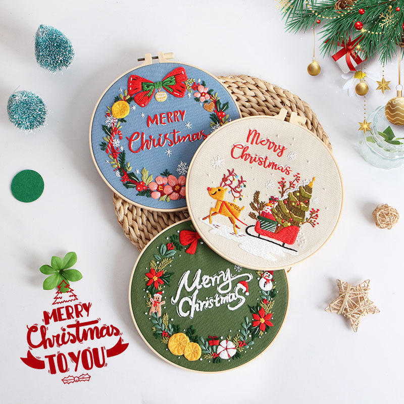 Merry Christmas DIY Embroidery – Embroidery Xmas Kits recenzja i cena