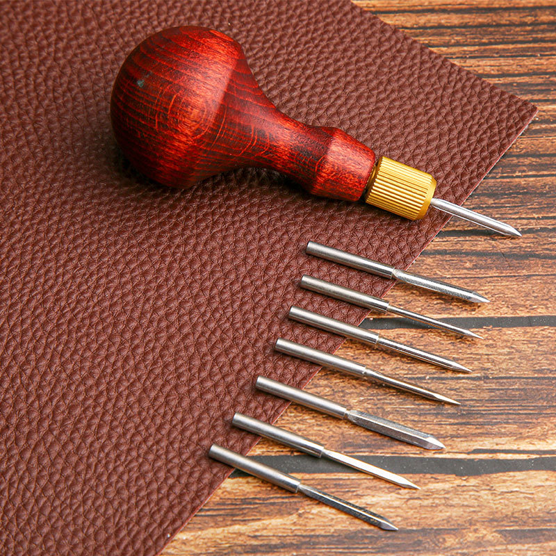 1Set DIY Leather Punch Awl Woo – Punch Needle Handle recenzja i cena