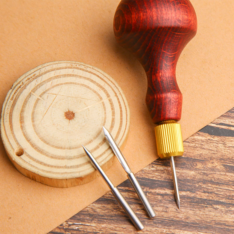 1Set DIY Leather Punch Awl Woo – Punch Needle Handle recenzja i cena