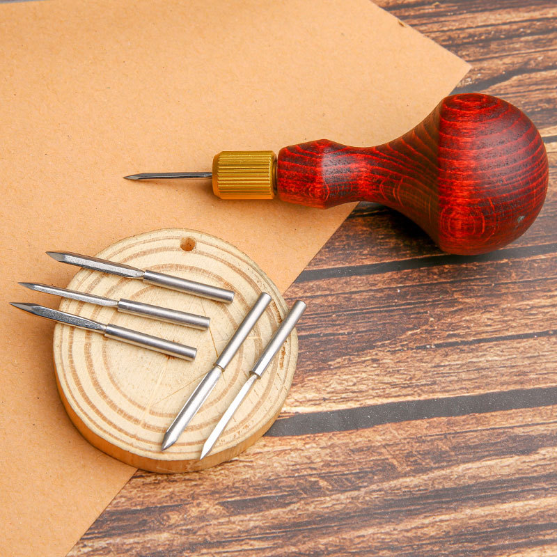 1Set DIY Leather Punch Awl Woo – Punch Needle Handle recenzja i cena