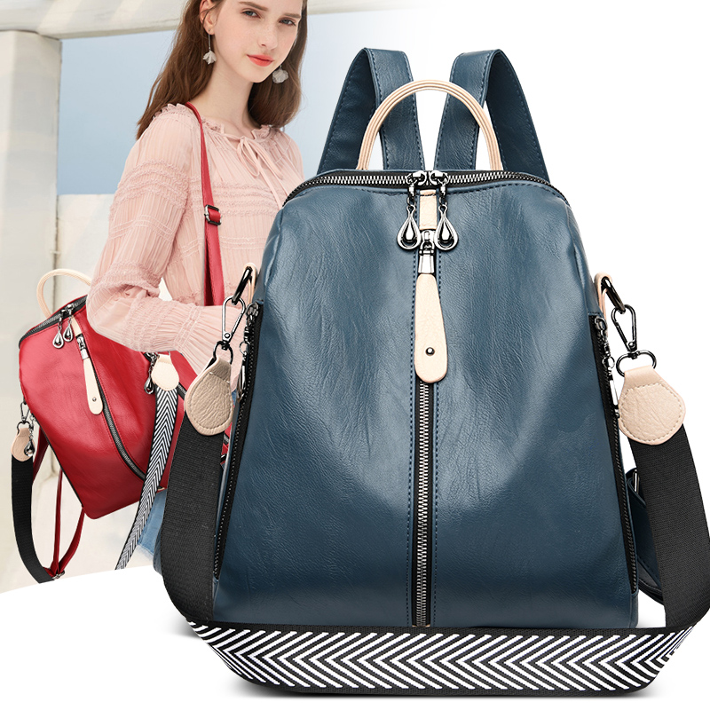 Fashion Backpack Women Soft Le – Embroidery Computer recenzja i cena