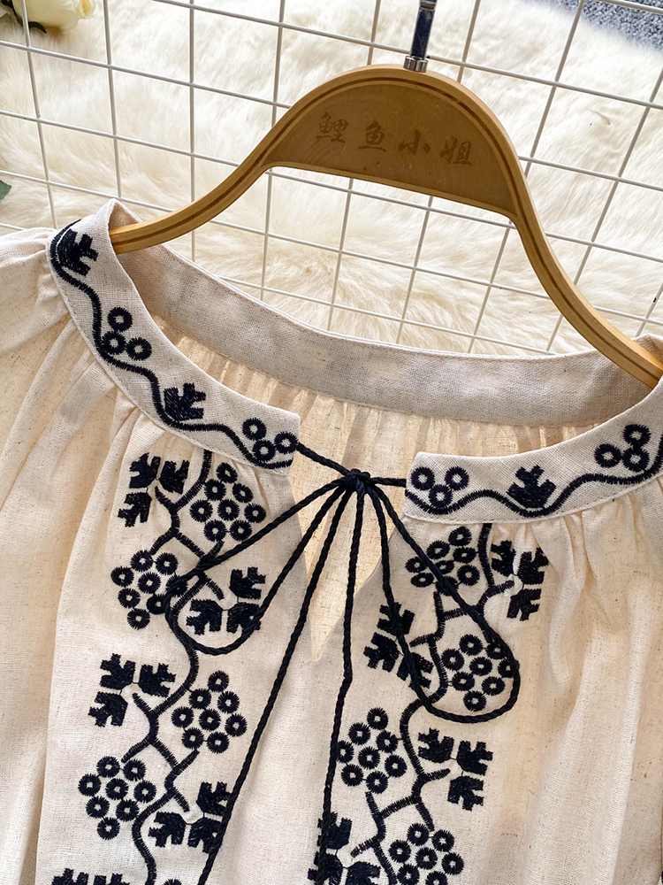 Women embroidered blouse autum – Embroidery Jersey recenzja i cena