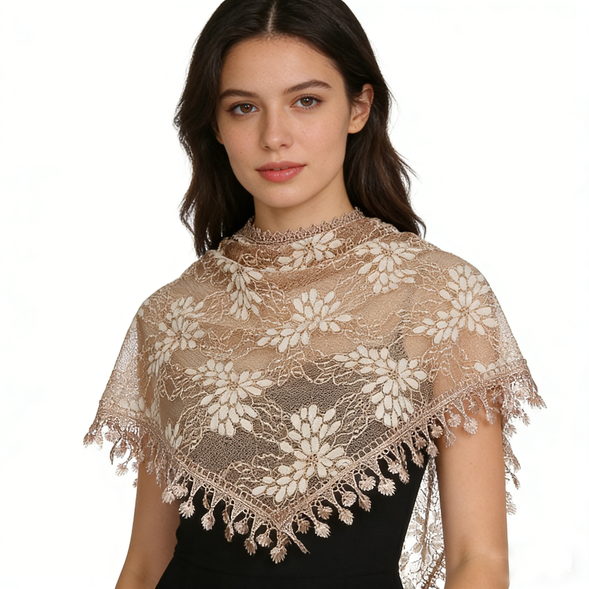 Bohemian Lace Floral Embroider – Embroidery Veil recenzja i cena