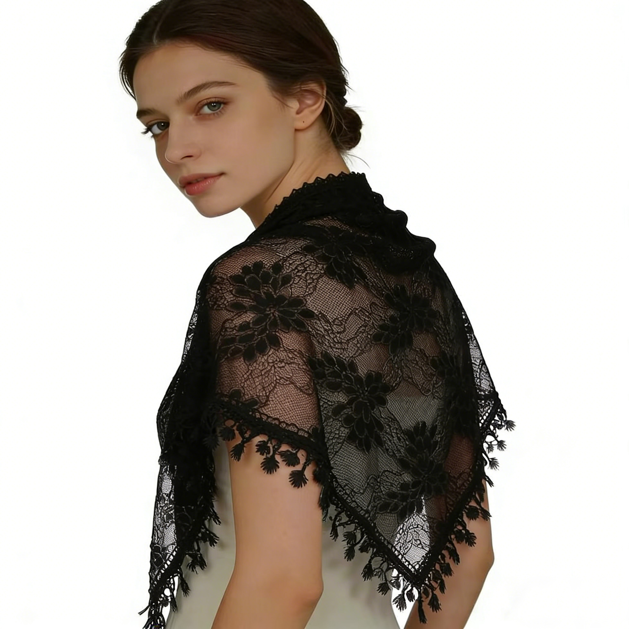 Bohemian Lace Floral Embroider – Embroidery Veil recenzja i cena