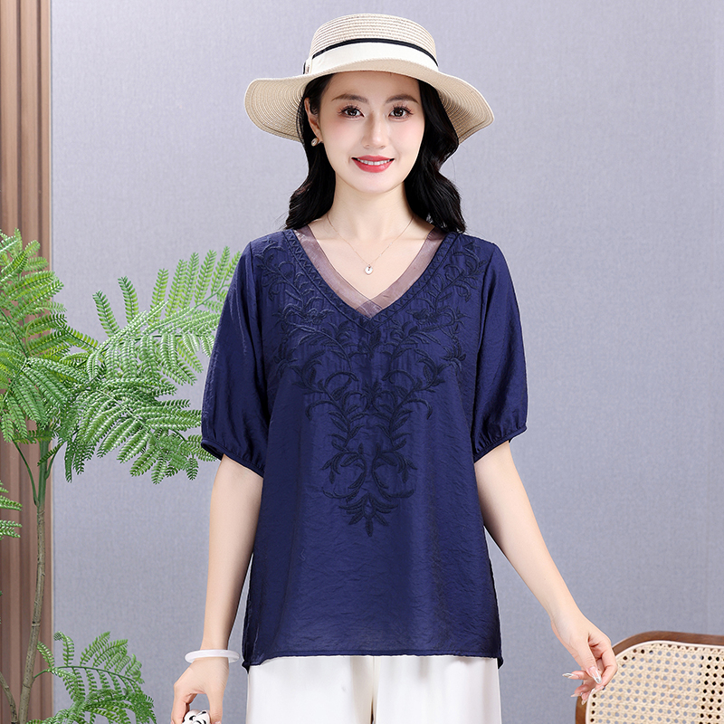 Summer Elastic Tee Shirt Solid – Embroidery Uniforms recenzja i cena