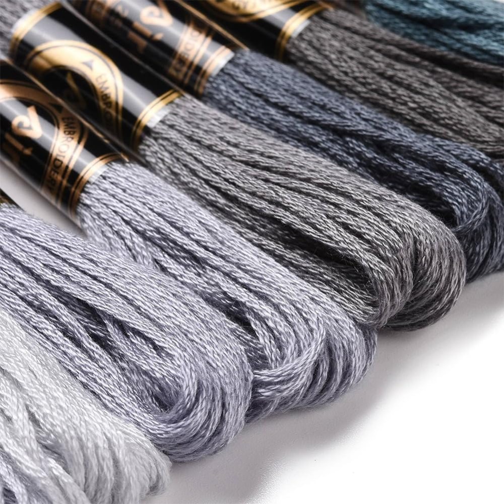 8 Skeins 70 Yards Grey Friends – Embroidery Thread Yarn recenzja i cena