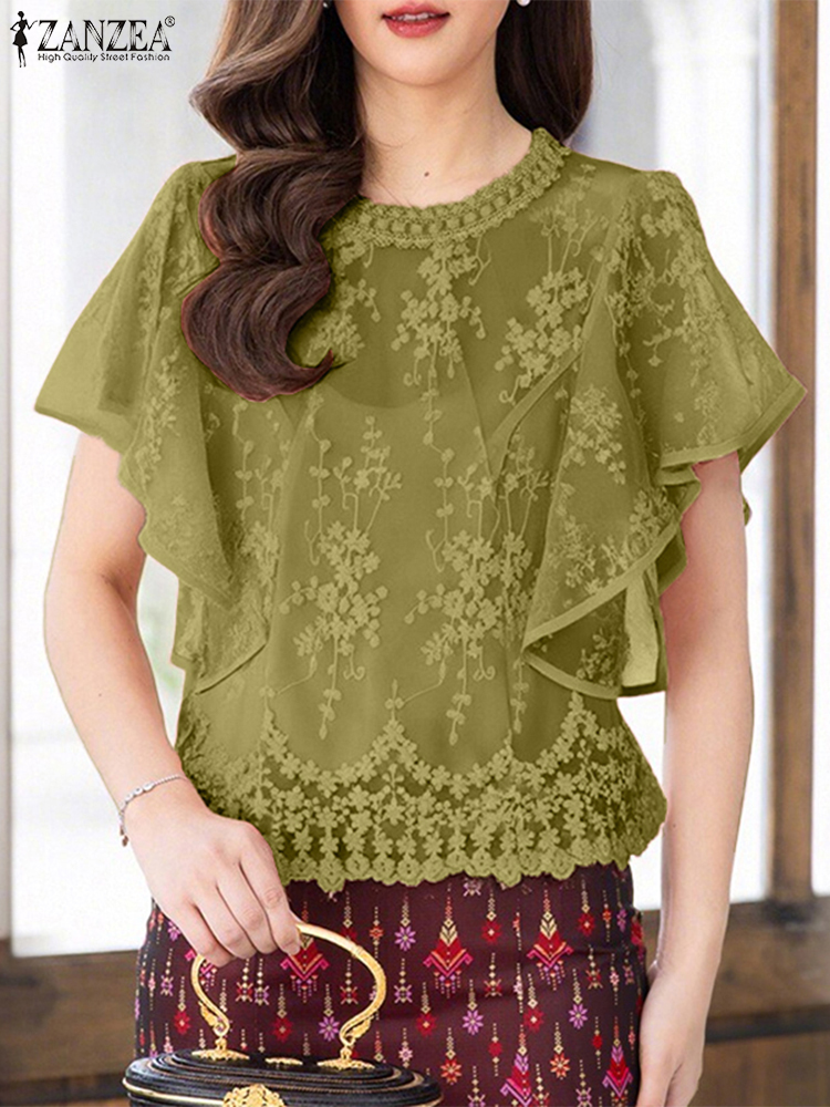 ZANZEA Women Embroidery Blouse – Embroidery Jersey recenzja i cena