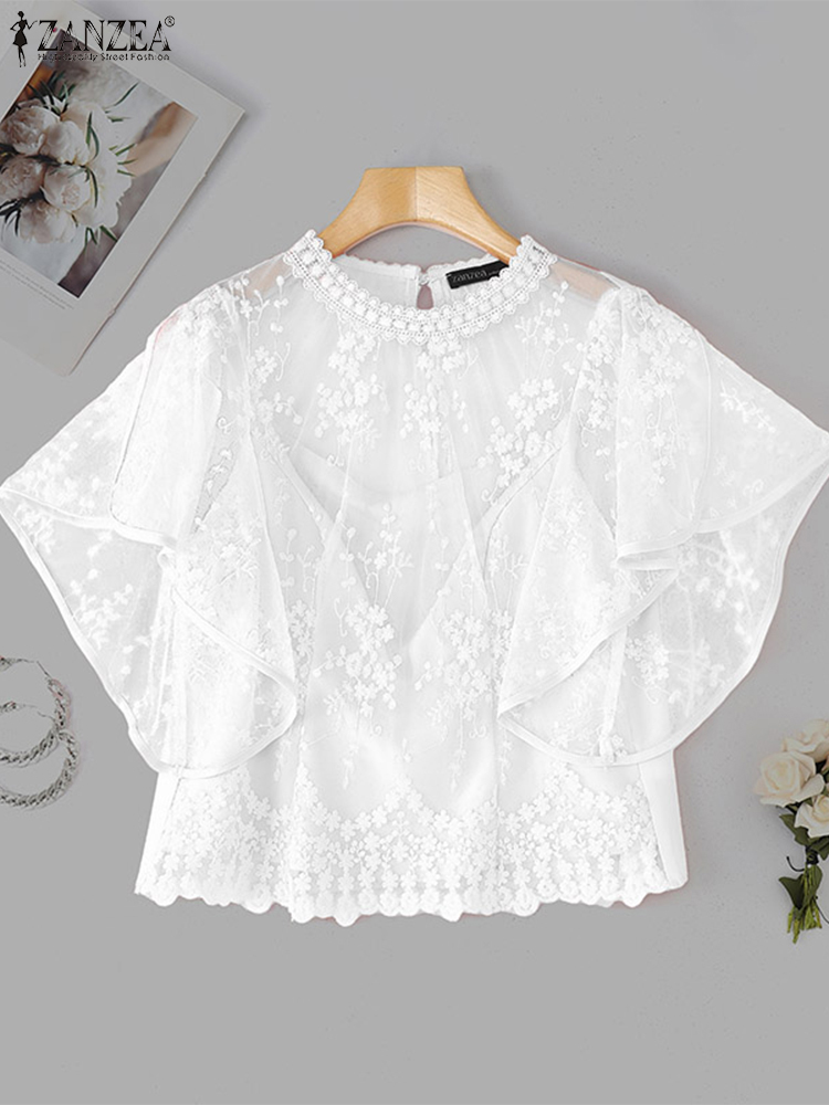 ZANZEA Women Embroidery Blouse – Embroidery Jersey recenzja i cena