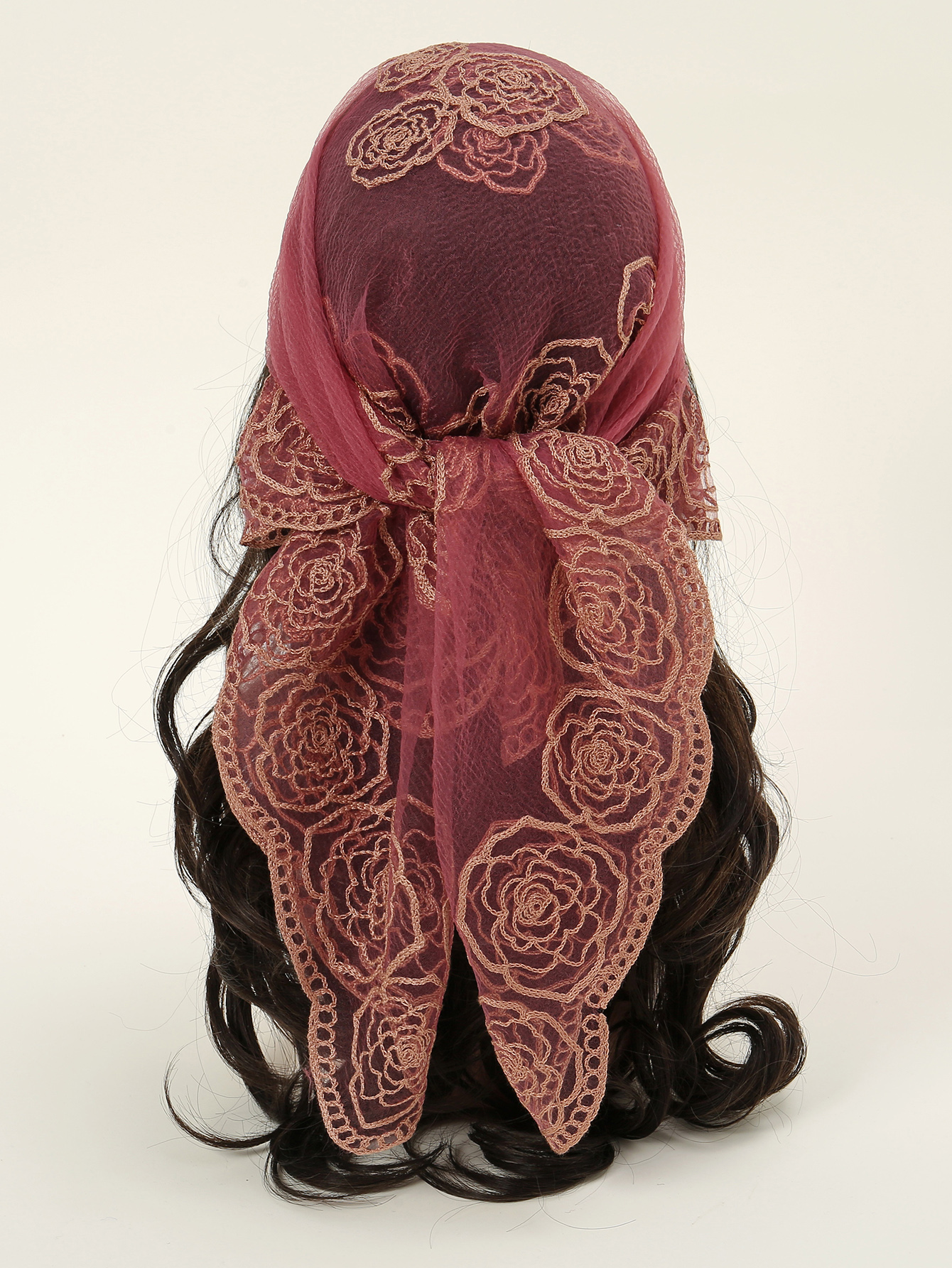 80*80cm Lace Square Bandanas S – Embroidery Veil recenzja i cena